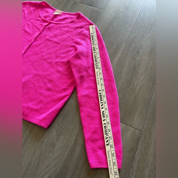 Caslon Wool Cashmere Hot Pink Long Sleeve Button Down Cardigan Women’s XL - Picture 12 of 12